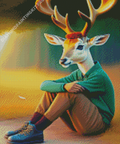 Resting Deer Diamond Painting