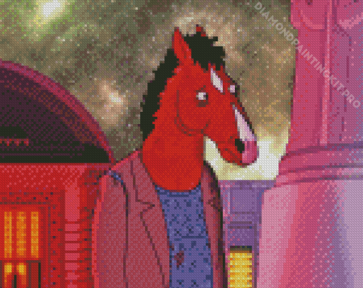 Sad Bojack Diamond Painting