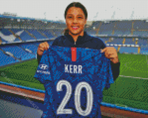 Sam Kerr Chelsea Fc Diamond Painting