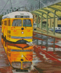San Francisco Yellow Tramway Diamond Painting