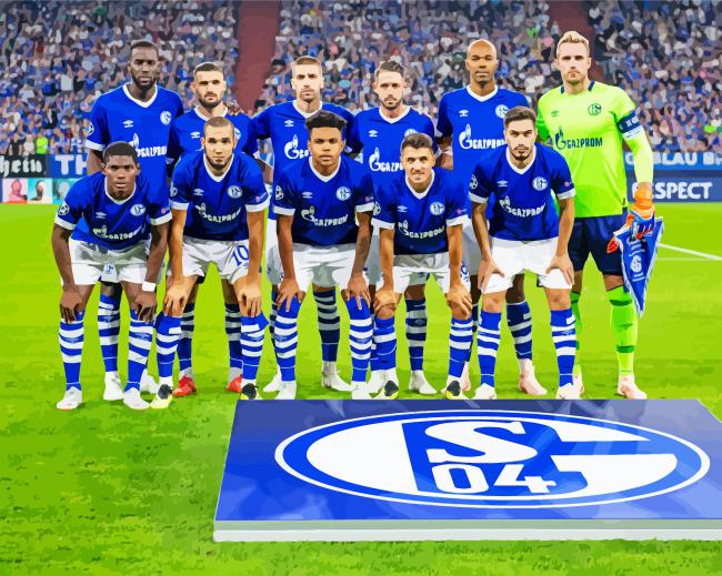 Schalke Football Club Team Diamond Painting