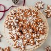 Snowflake Cookies Plate Diamond Painting