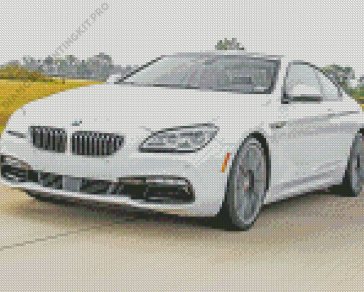 White BMW 650 Diamond Painting