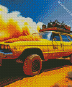 Yellow Car Diamond Painting