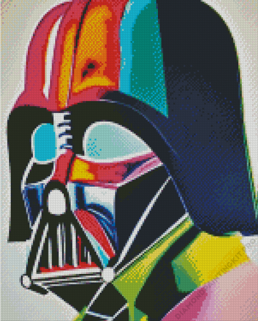 Colorful Darth Vader Diamond Painting