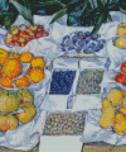 Fruit Displayed On a Stand Diamond Painting