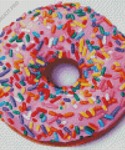 Pink Donut Diamond Painting