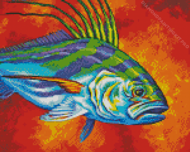 Rooster Fish Diamond Painting