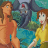 Tarzan and Jane Diamond Painting