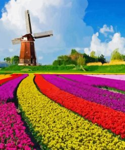 Tulips In Holland Diamond Painting