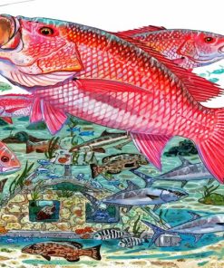 Red Snapper Diamond Painting