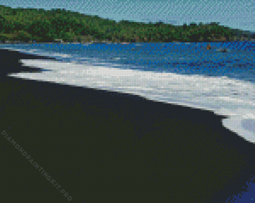 Black Sand Beach Diamond Painting