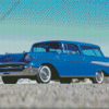 Blue 57 Chevy Diamond Painting