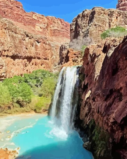 Havasu Falls Creek Diamond Painting