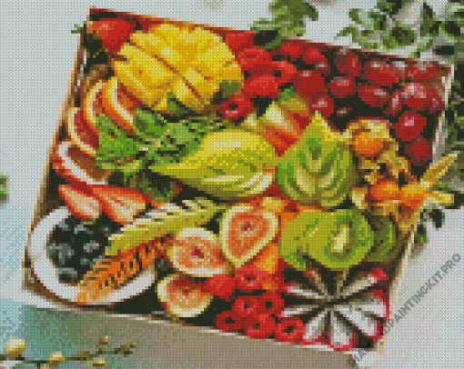 Summer Fruits Plate Diamond Painting