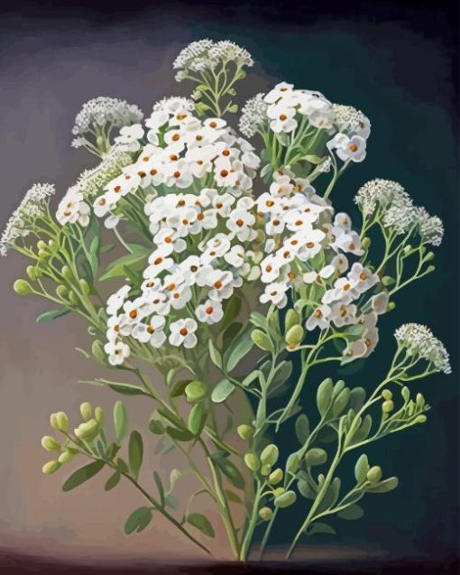 White Alyssum Diamond Painting