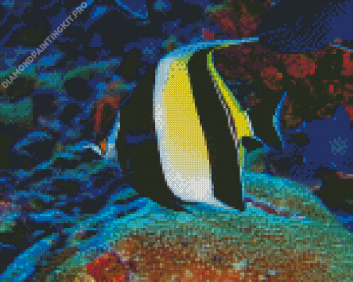 Moorish Idol Fish Diamond Painting