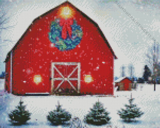 Christmas Farm Diamond Painting