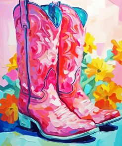 Cowgirl Boot Diamond Painting