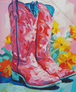 Cowgirl Boot Diamond Painting