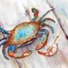 Crab With Shrimp Diamond Painting