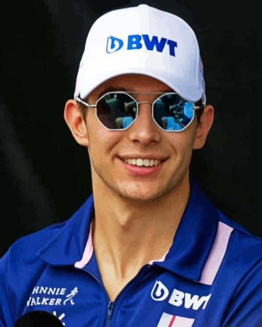 Esteban Ocon Racer Diamond Painting