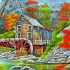 Grist Mill Art Diamond Painting