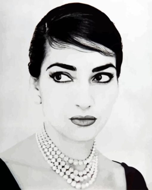 Maria Callas soprano Diamond Painting