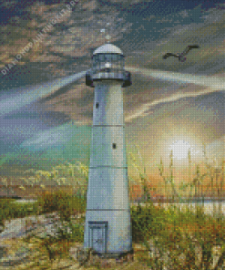 Old Biloxi Lighthouse Diamond Painting