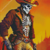 Skeleton Cowboy Diamond Painting