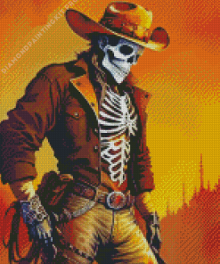 Skeleton Cowboy Diamond Painting