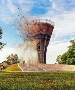 Vukovar Water Tower Diamond Painting