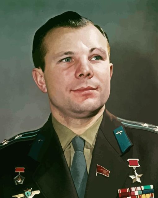 Yuri Gagarin Cosmonaut Diamond Painting