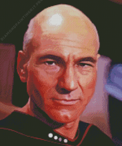 Jean Luc Picard Character Diamond Painting