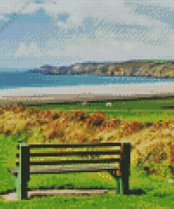 Pembrokeshire Newgale Village Diamond Painting