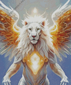 Angel Lion Animal Diamond Painting