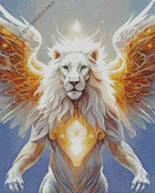 Angel Lion Animal Diamond Painting
