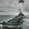 Black and White Lighthouse Diamond Painting