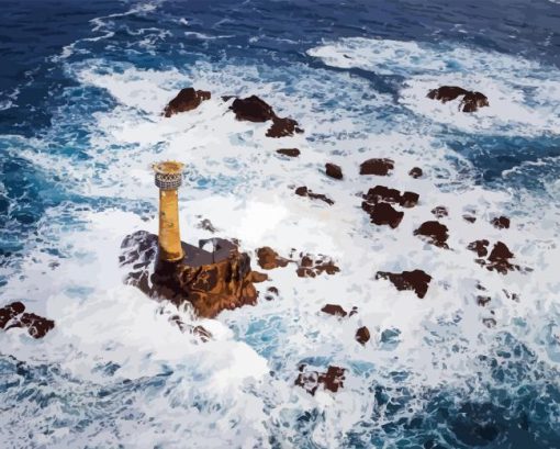 Longships Lighthouse Diamond Painting