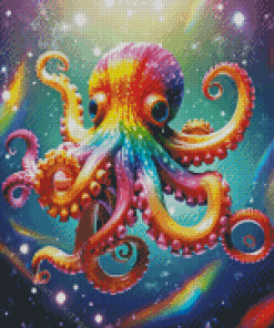 Octopus In Space Diamond Painting
