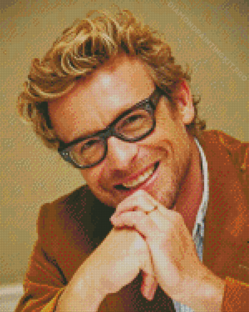 Simon Baker Actor Diamond Painting