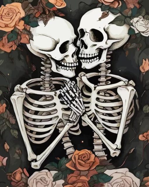 Skeleton Couple Diamond Painting