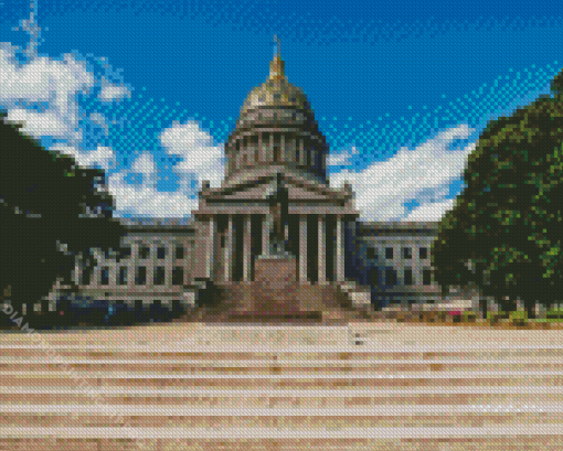 West Virginia Capitol Diamond Painting