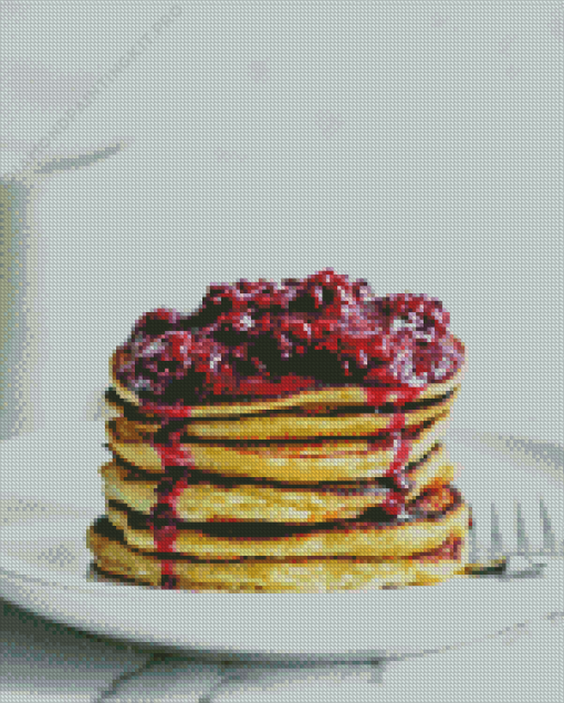 Blackberries Pancake Diamond Painting