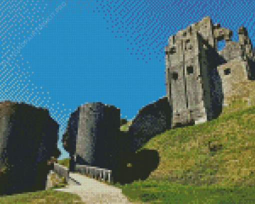 Corfe Castle Diamond Painting