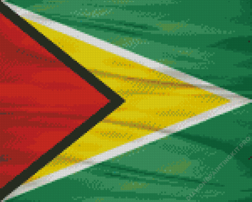 Guyana Flag Diamond Painting