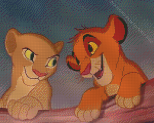 Nala and Simba Diamond Painting