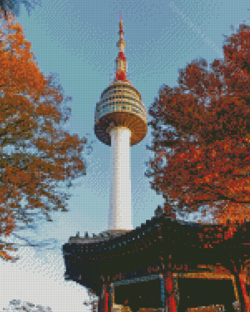 Namsan Tower Diamond Painting