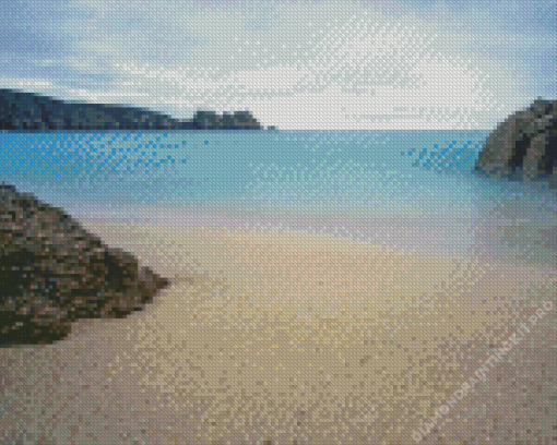 Porthcurno Beach Diamond Painting