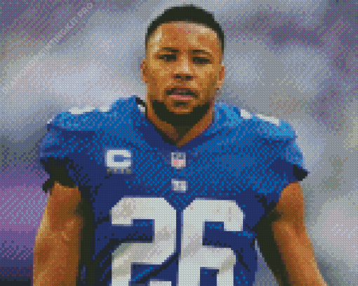 Saquon Barkley Diamond Painting